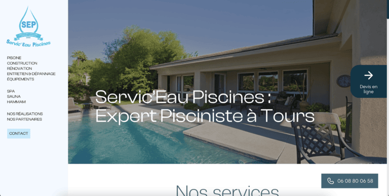 Pool Services Website
